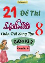 Tổng hợp 21 Đề thi Lịch sử 8 sách Chân Trời Sáng Tạo giữa Kì 2 (Kèm đáp án)